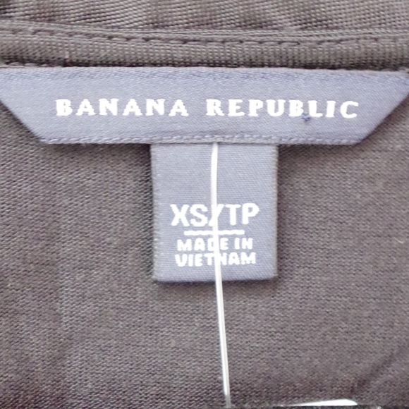 Banana Republic Cowl Neck Rayon Shoulder Embellished Tee- Sz. XS - Picture 5 of 5